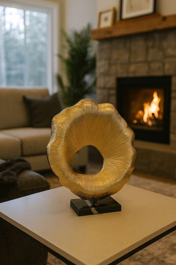 Lyxigt Dekorativt Set med Julmotiv Detalj i - Guld (2-pack)