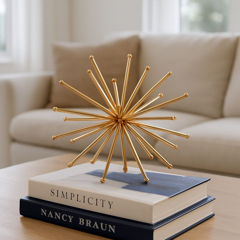 Lyxigt Dekorativt Föremål Igellektyr / Starburst Figur - Guld