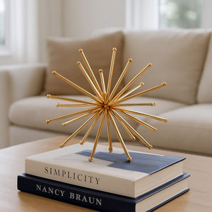 Lyxigt Dekorativt Föremål Igellektyr / Starburst Figur - Guld