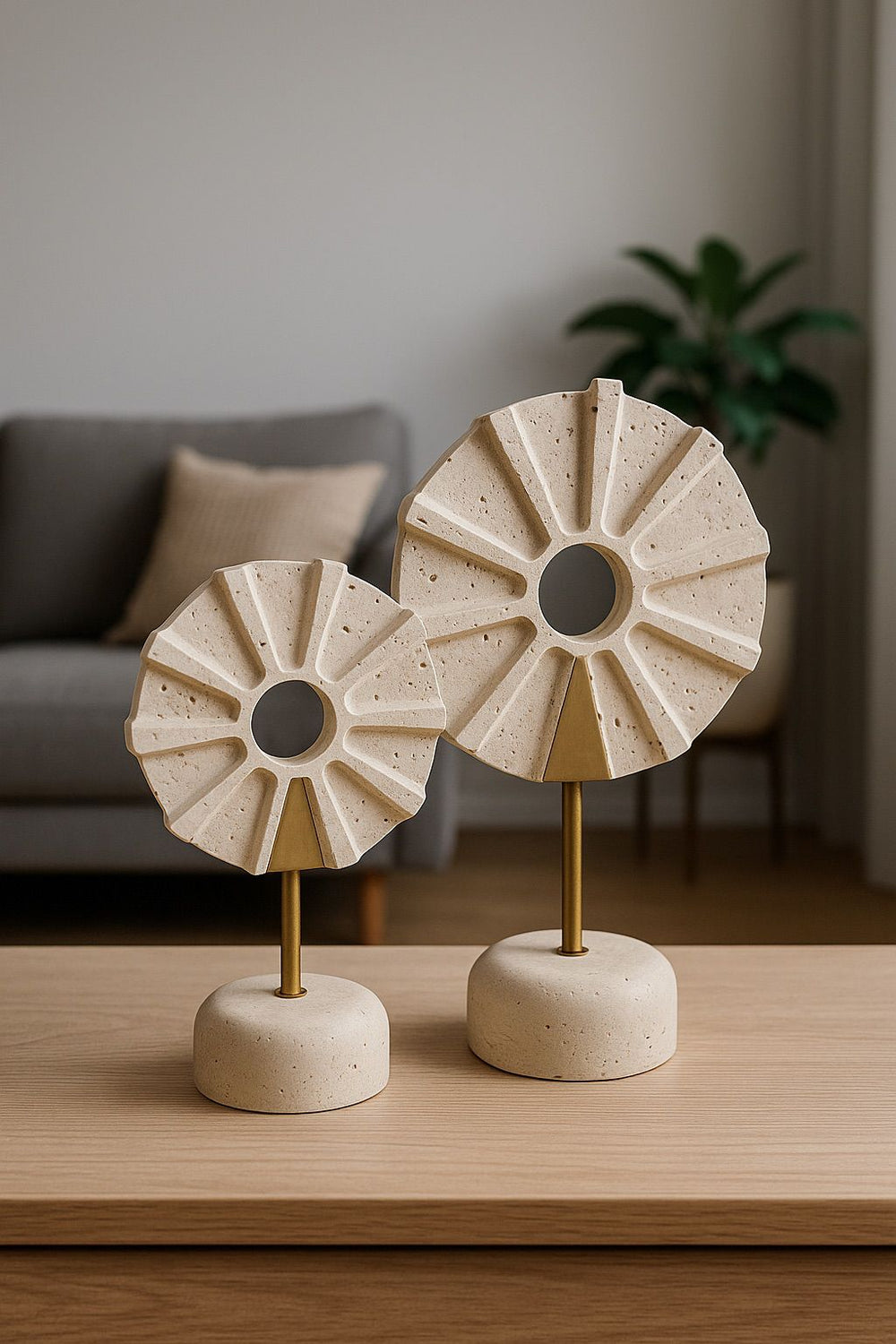 Lyxig Abstrakt Skulptur Bikake Mönster