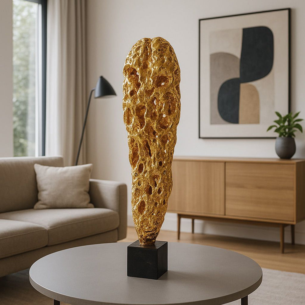 Lyxigt Dekorativt Set Lyrisk Figur Konstföremål - Guld