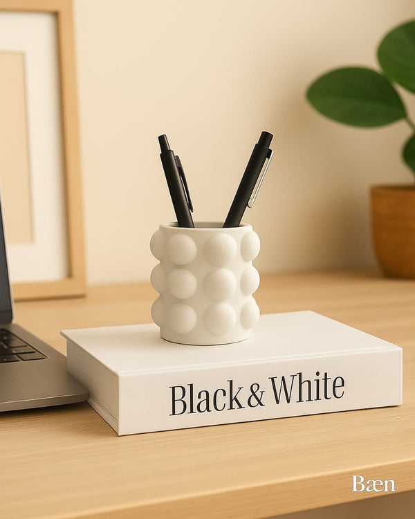 Bubble Lyxig Keramik Ljuslykta & Pennställ / Präglad (Bubbel) Dekorativ Förvaring