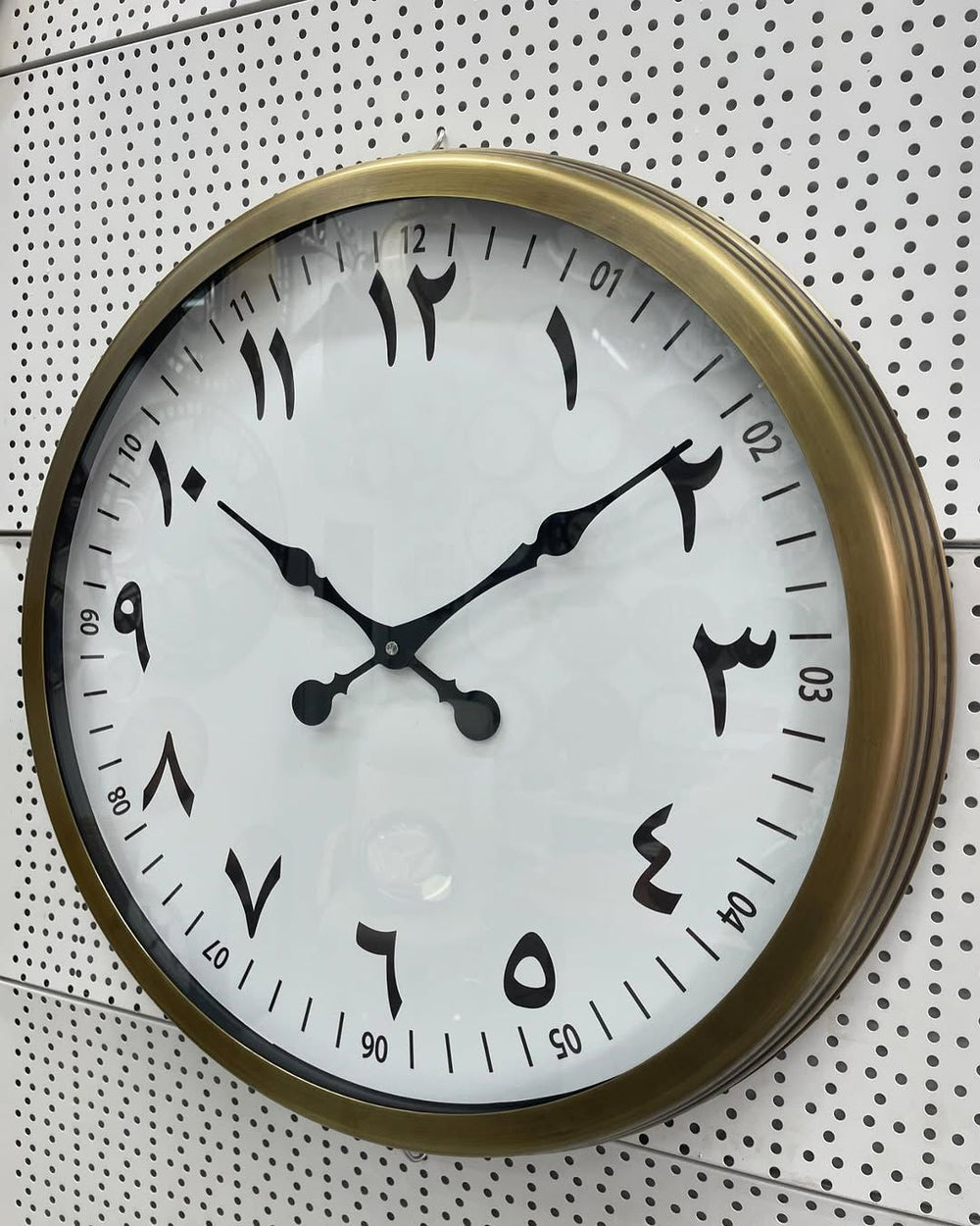 Persisk Väggklocka i Metall med Antik Finish (60 cm)