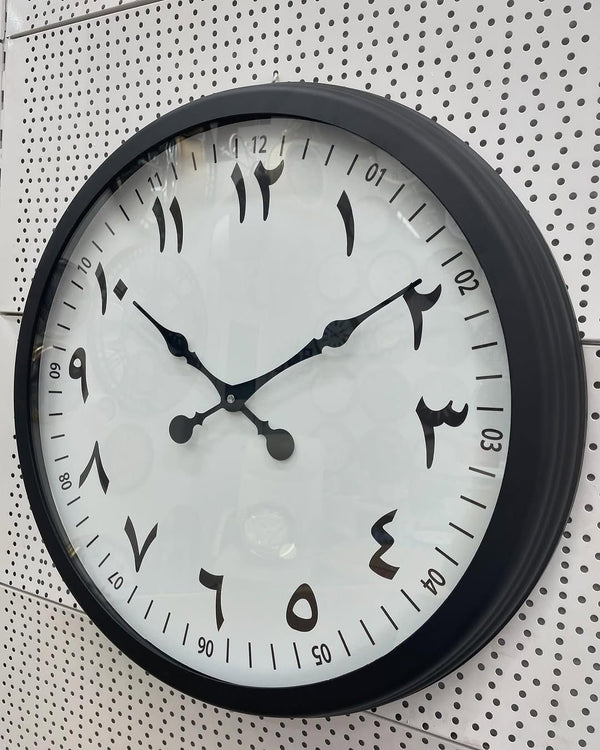 Persisk Väggklocka i Svart Metall (60 cm)