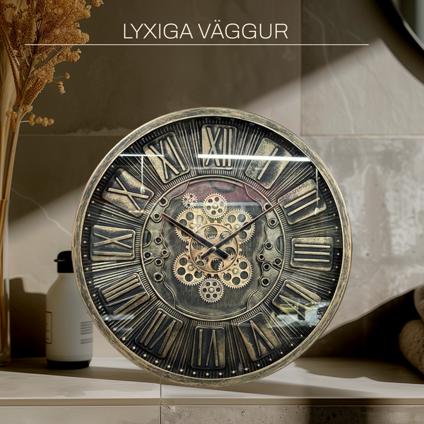 Lyxig Väggklocka E072 Importerad